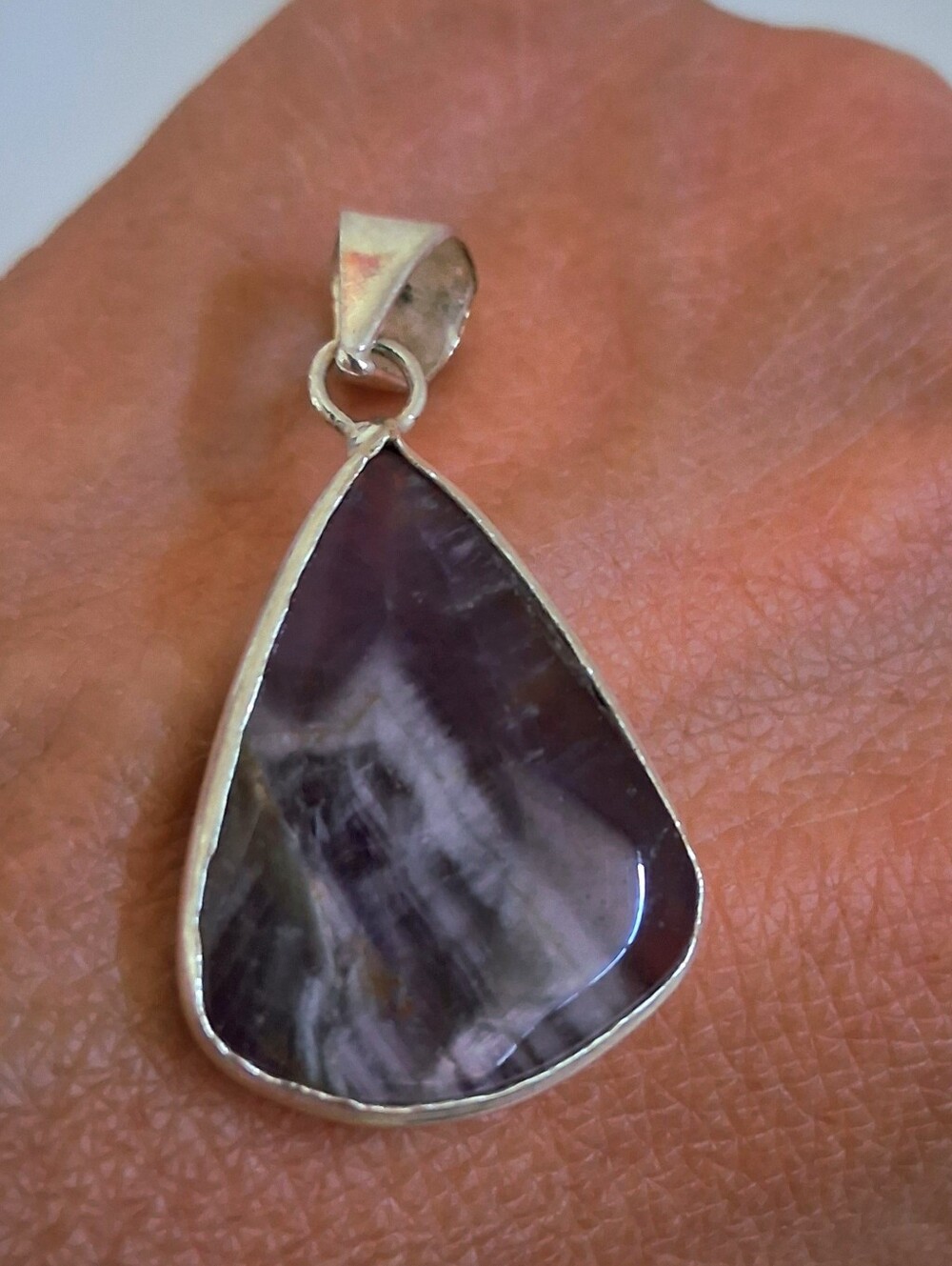 AMETHYST STONE TEARDROP PENDANT